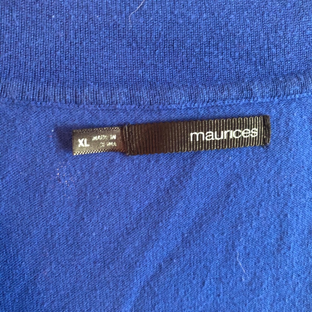 Royal blue blouse - Picture 2 of 3